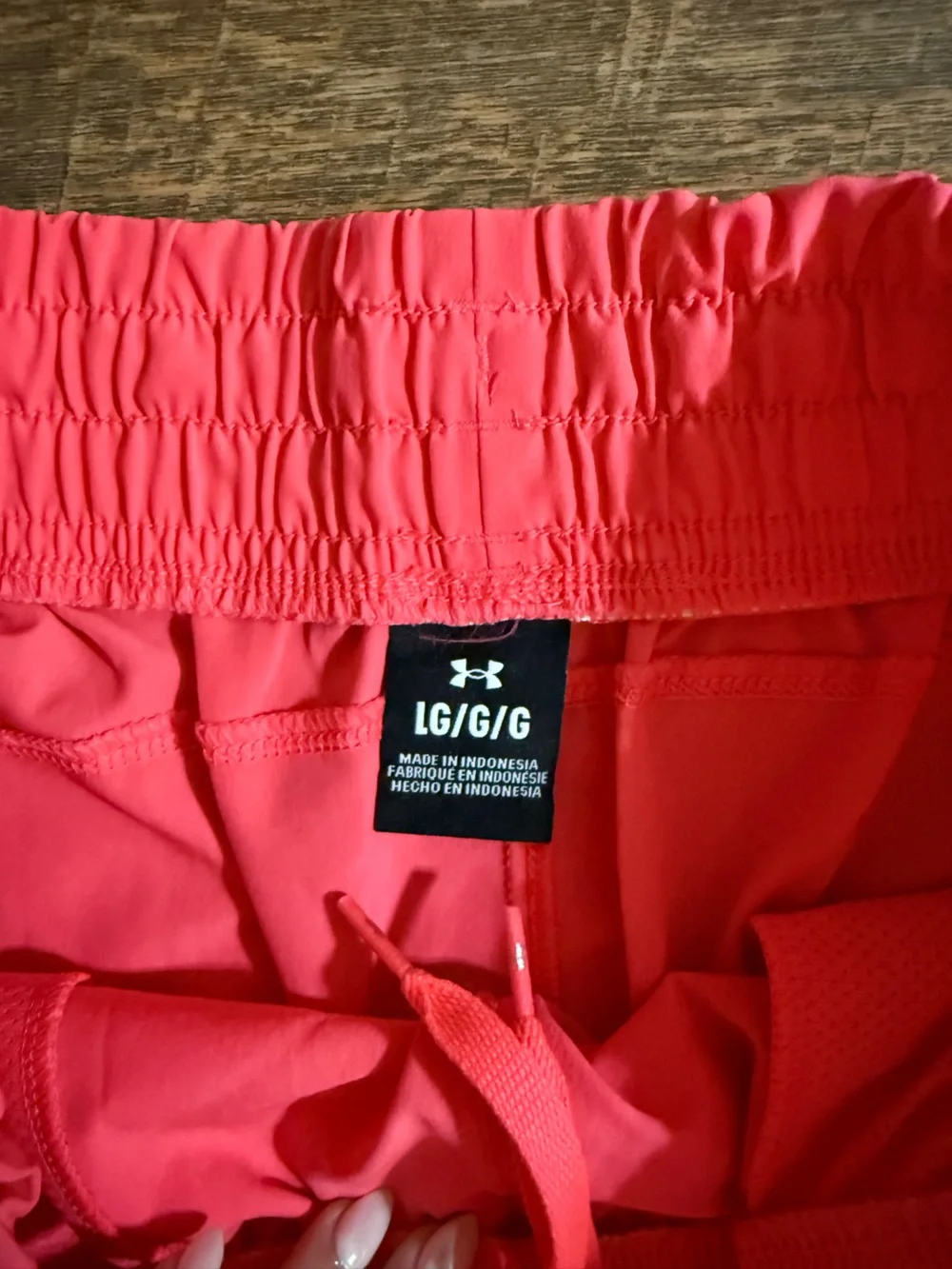 Under Armour Women’s Athletic Running Shorts Large Bright Coral Pink